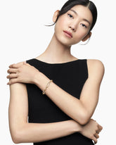 Lexington Chain Bracelet in 18K Yellow Gold with Full Pavé Diamonds, 9.8mm